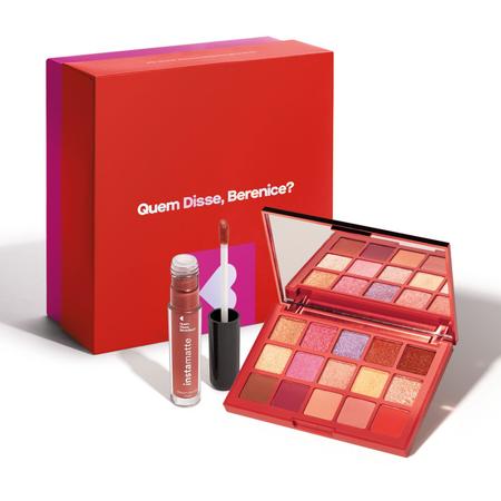 Kit Presente Make Camaleoa: Paleta de Sombras 12g + Batom Líquido Marronli 4ml + Caixa de Presente - Quem Disse, Berenice Imagem de Kit Presente Make Camaleoa: Paleta de Sombras 12g + Batom Líquido Marronli 4ml + Caixa de Presente