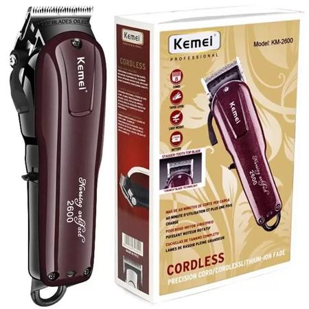 Imagem de Kit Profissional 3 Maquinas Kemei Potentes Corte Cabelo Acabamento Barba Barbeador Shaver Borrifador