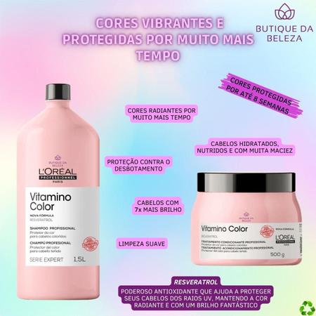 Imagem de Kit Profissional Shampoo 1,5L E Máscara 500G Loreal Vitamino