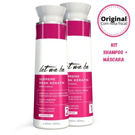 Imagem de Kit Progressiva Supreme Mask Keratin Let Me Be 2x500ml