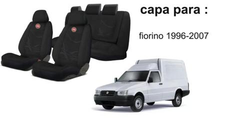 Imagem de Kit Proteção Capas Tecido Assentos Fiorino '96-'07 + Volante + Chaveiro - Detalhes Precisos