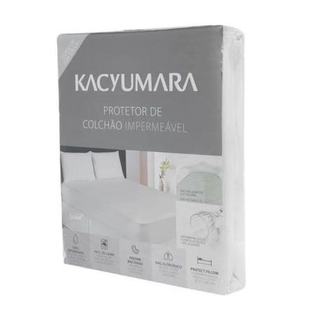 Imagem de Kit Protetor Colchão Solteiro + Saia P/ Colchão Box Pérola