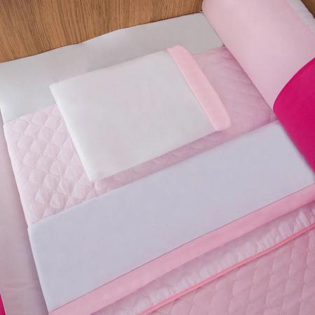 Imagem de Kit protetor de berço 10 peças balãozinho rosa e pink