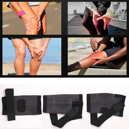 Imagem de Kit protetor tornozeleira joelheira munhequeira com faixa
