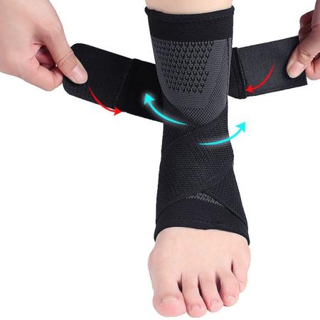 Imagem de Kit protetor tornozeleira joelheira munhequeira com faixa