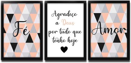 Quadro decorativo 3 peças Deus do game jogos frases legais decoração - Ana Decor - Quadro Decorativo - Magazine Luiza