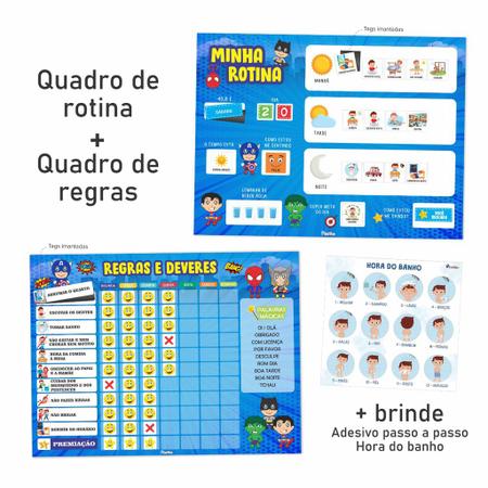 Quadro Decrativo Infantil Dias da Semana em Ingles