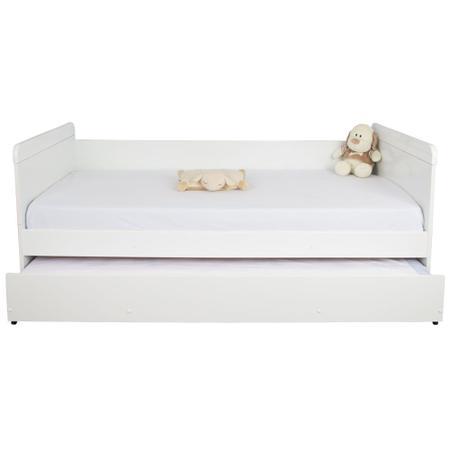 Imagem de Kit Quarto Infantil Branco Fosco  Guarda-Roupa Prince 2 Portas + Bicama Nuth