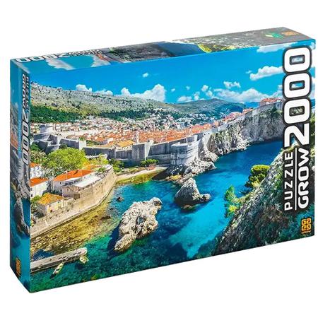 Imagem de Kit Quebra-Cabeça 500 pçs Rio Danúbio e Dubrovnik 2000 pçs