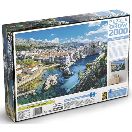 Imagem de Kit Quebra-Cabeça 500 pçs Rio Danúbio e Dubrovnik 2000 pçs