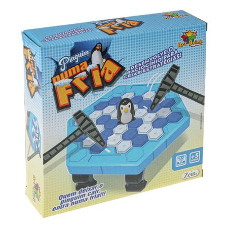 Kit 2 Jogos Brinquedo Pinguim Numa Fria Quebra Gelo Criança + Jogo Infantil  Pula Macaco Cada Macaco no seu Galho Macaquinho