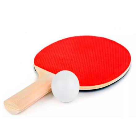 Kit com Raquete e Bolinha Para Tênis de Mesa Ping-pong