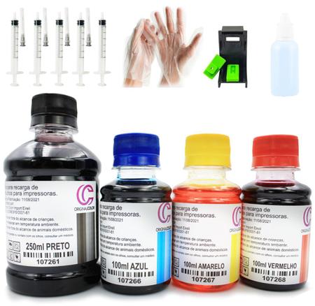 Imagem de Kit Recarga 550ml  para Cartuchos 60 Black e Color