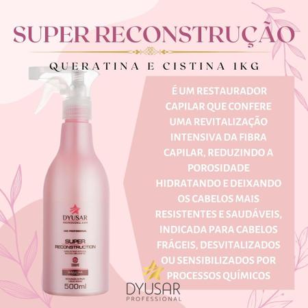 Imagem de Kit Reconstrução Capilar - Queratina 500ml + Máscara/Shamp. 1kg