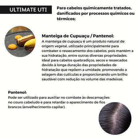 Imagem de Kit Reconstrução Instantânea Shampoo + Condicionador Leave-in (2 em 1) + Máscara 250g Ultimate UTI Gaboni Professional