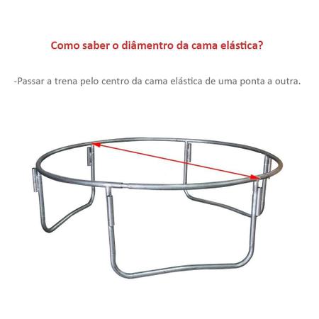 Imagem de Kit Rede de Proteção Capas Ponteiras e Isotubo para Cama Elástica 1,83m