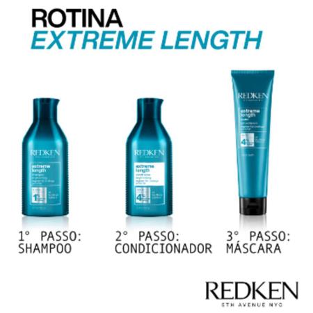 Imagem de Kit redken extreme length shampoo 300ml+condicionador 300ml+sealer 150ml
