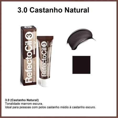 Imagem de Kit Refectocil Tinta Tintura Para Sobrancelhas nº3 Castanho Natural + nº3.1 Castanho Claro 15ml