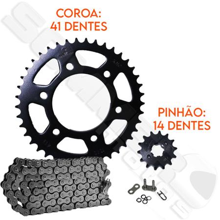 Kit Relação-Transmissão Yamaha Fazer 150/ Factor 150 ( Brandy + Kmc) - Kit  Relação para Moto - Magazine Luiza