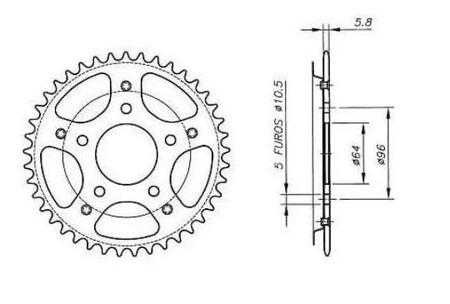 Kit Relacao Transmissao Tração Honda Cbx 250 Twister 2001 2002 2003 2004  2005 2006 2007 2008 Original Nakata