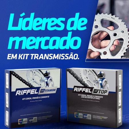 Imagem de Kit Relação Titanium Tração Transmissão Projeção Carburada Injetada Reforçada HONDA CBX 200 STRADA 1995 a 2003