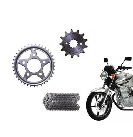 Kit Relação Transmissão Moto Honda Cbx 250 Twister 2001 a 2008