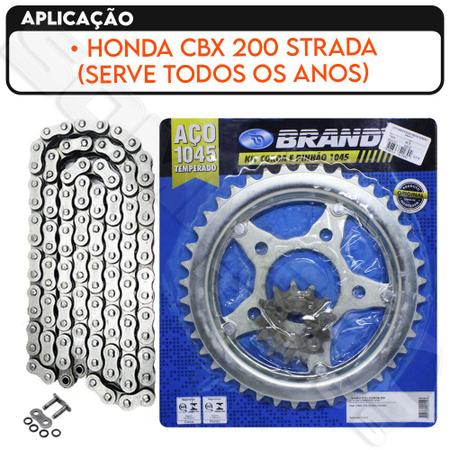 Kit Relação Transmissão CBX 200 Strada Original Honda H0640KBW900