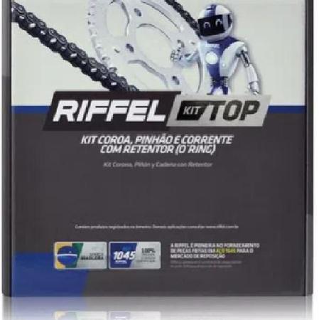 Kit Relação Transmissão Rifel Top Cg 125 Cargo Titan 2000-04 - Riffel Imagem de Kit Relação Transmissão Rifel Top Cg 125 Cargo Titan 2000-04