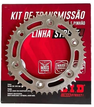 Imagem de Kit Relação transmissao tracao Cg 150 Titan Fan Cargo Com Retentor Did 43/16