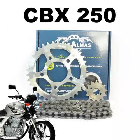 Kit Relação Transmissão Twister CBX 250 2001 á 09 Duas Almas