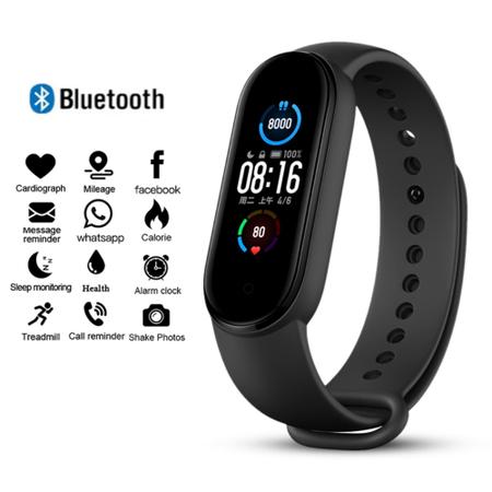 Imagem de kit Relogio Digital Smart Band M5 + 2 Pulseiras