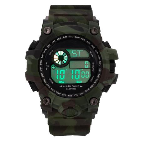 Imagem de Kit Relógio Masculino QUEBEC Digital DG001 - Militar + Relógio M4