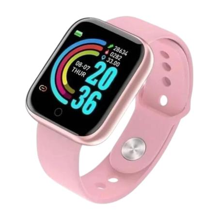 Smart Watch Y68 D20 - Relógio Inteligente - Rosa