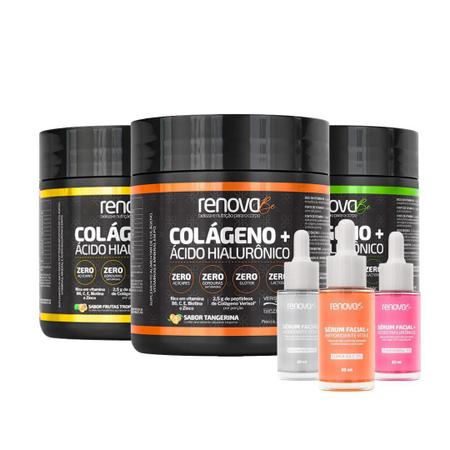 Imagem de Kit Renova Be - Colágeno Ácido Hialurônico E Sérum Facial