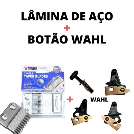 Imagem de Kit Reposição Para Máquina De Corte Lâmina De Ferro + Botão!