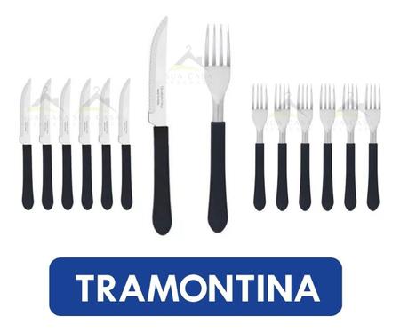 Kit Restaurante 24 Talheres Tramontina 12 Garfos + 12 Facas - ZOOM