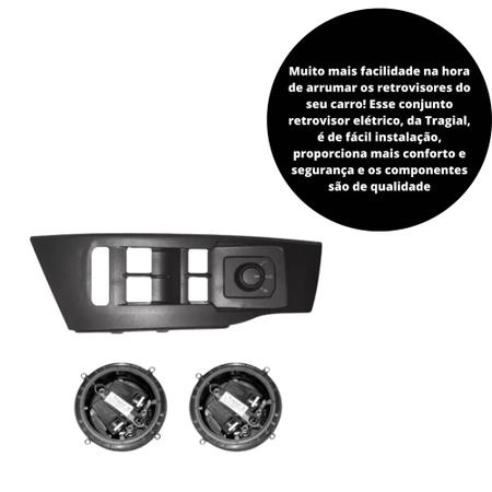 Kit Retrovisor Eletrico Etios Tose101 Tragial Tilt Down Top