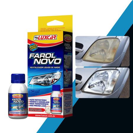 Imagem de Kit Revitalizador de Farol 50 ml + Lava Auto com Cera - Luxcar