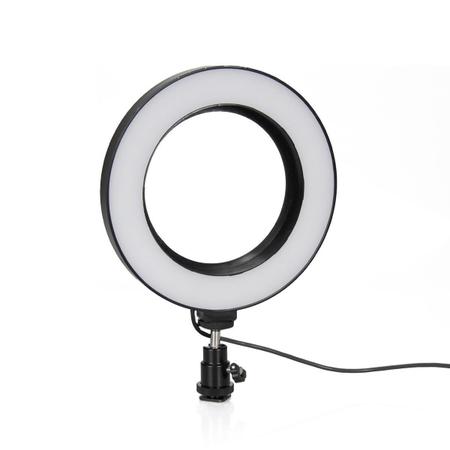 Imagem de Kit Ring Light Celular com Microfone e Tripé + Suporte Estabilizador