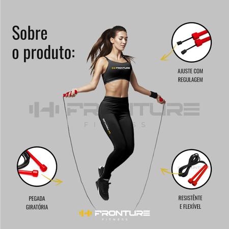 Imagem de Kit Rodinha Abdominal Dupla Vermelho + Corda de Pular Vermelho Profissional Fitness Academia