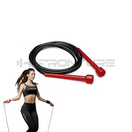 Imagem de Kit Rodinha Abdominal Dupla Vermelho + Corda de Pular Vermelho Profissional Fitness Academia