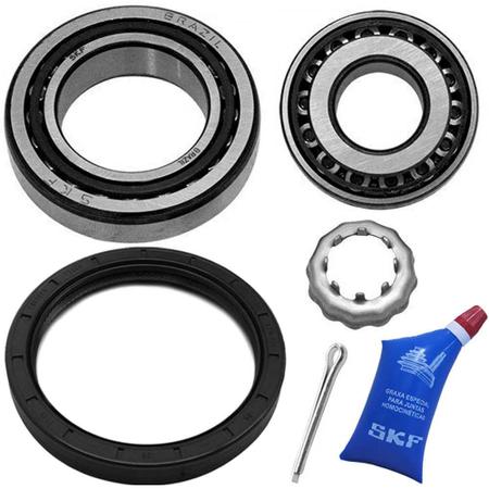 Imagem de Kit Rolamento Roda Gol G3 G4 2001 a 2014 Traseiro Sem Abs Skf