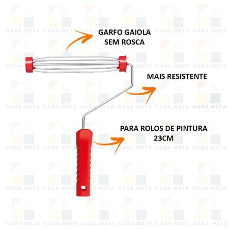 Imagem de Kit Rolo Textura Rustica Tamanhos 23cm E 5cm - Atlas