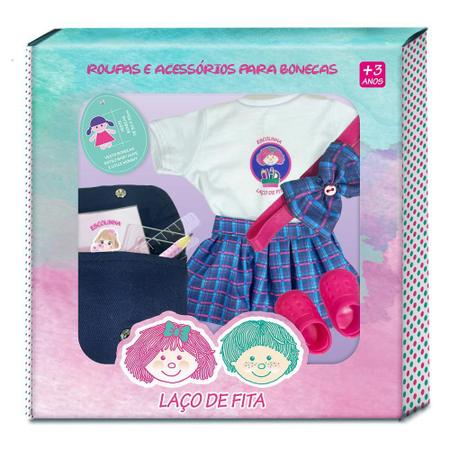 Roupa boneca reborn macacao unicornio laco de fita