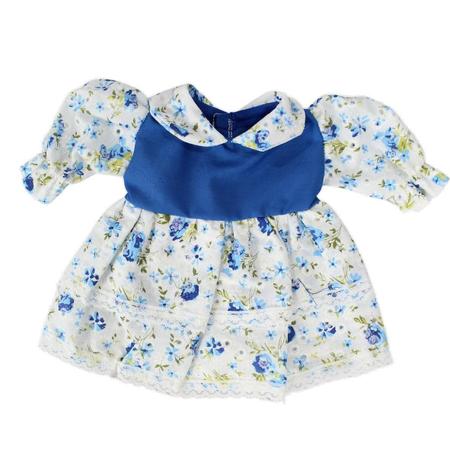 Kit Roupa Boneca Reborn 46/56Cm 6 Itens Vestido Poá Casinha