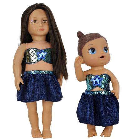 Kit roupa boneca baby alive - conjunto arcoiris - casinha 4 em Promoção na  Americanas