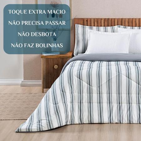 Imagem de Kit Roupa Cama Edredom Super King Scarlett 100% Algodao