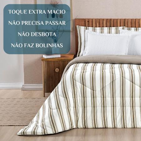 Kit Roupa Cama Edredom Super King Scarlett 100% Algodao - De Luca Enxovais Imagem de Kit Roupa Cama Edredom Super King Scarlett 100% Algodao