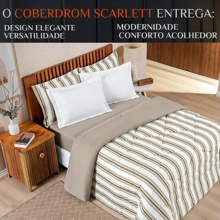 Kit Roupa Cama Edredom Super King Scarlett 100% Algodao - De Luca Enxovais Imagem de Kit Roupa Cama Edredom Super King Scarlett 100% Algodao