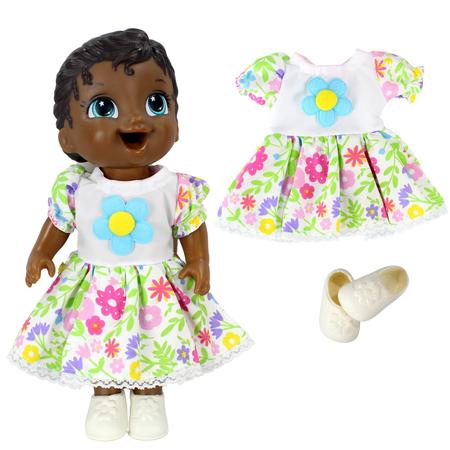 Roupa para Boneca - Kit Vestido Poá Rosa - Veste Bonecas tipo Baby Ali -  Cantinho da Boneca Acessórios e Utensílios para Bonecas